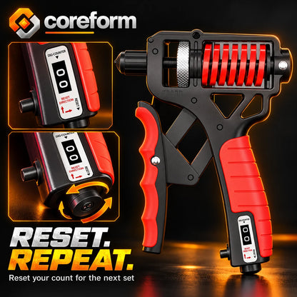 CoreForm Grip Trainer™ – Adjustable Hand Grip Strengthener with Rep Counter