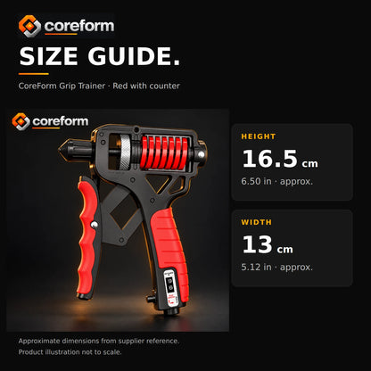 CoreForm Grip Trainer™ – Adjustable Hand Grip Strengthener with Rep Counter