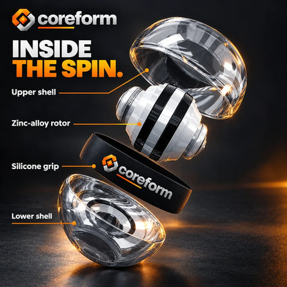CoreForm Gyro Ball – Auto-Start Wrist & Forearm Strengthener
