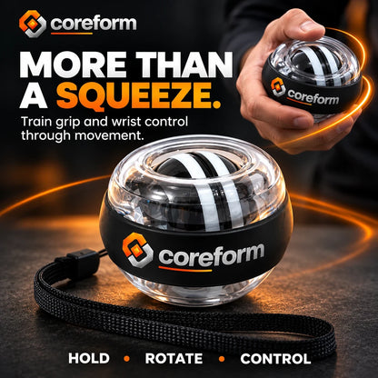 CoreForm Gyro Ball – Auto-Start Wrist & Forearm Strengthener