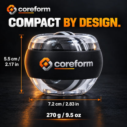 CoreForm Gyro Ball – Auto-Start Wrist & Forearm Strengthener