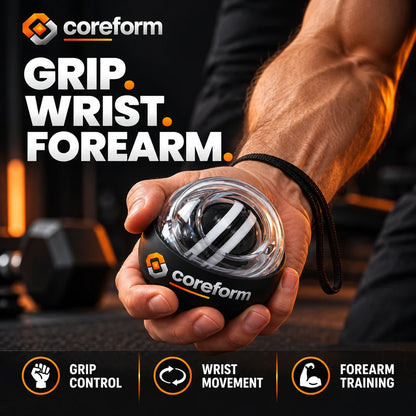 CoreForm Gyro Ball – Auto-Start Wrist & Forearm Strengthener