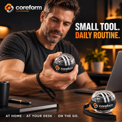 CoreForm Gyro Ball – Auto-Start Wrist & Forearm Strengthener