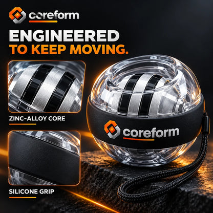 CoreForm Gyro Ball – Auto-Start Wrist & Forearm Strengthener
