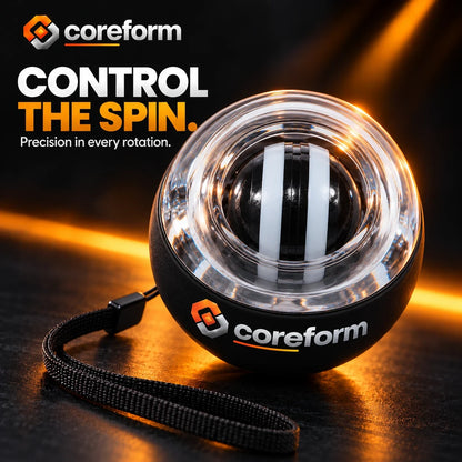 CoreForm Gyro Ball – Auto-Start Wrist & Forearm Strengthener