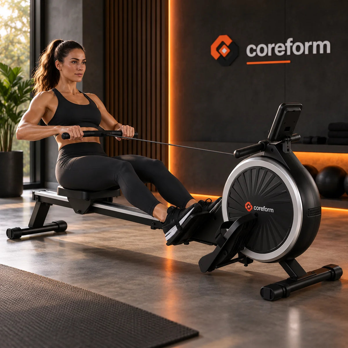 CoreForm RowPro 16™ – Quiet Magnetic Rowing Machine for Home Gym